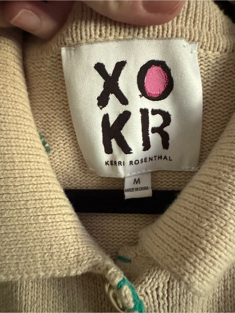 XO KR by Kerri Rosenthal Heart Cardigan — Size M - Picture 2 of 10